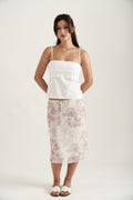 Lilac Midi Spring Skirt