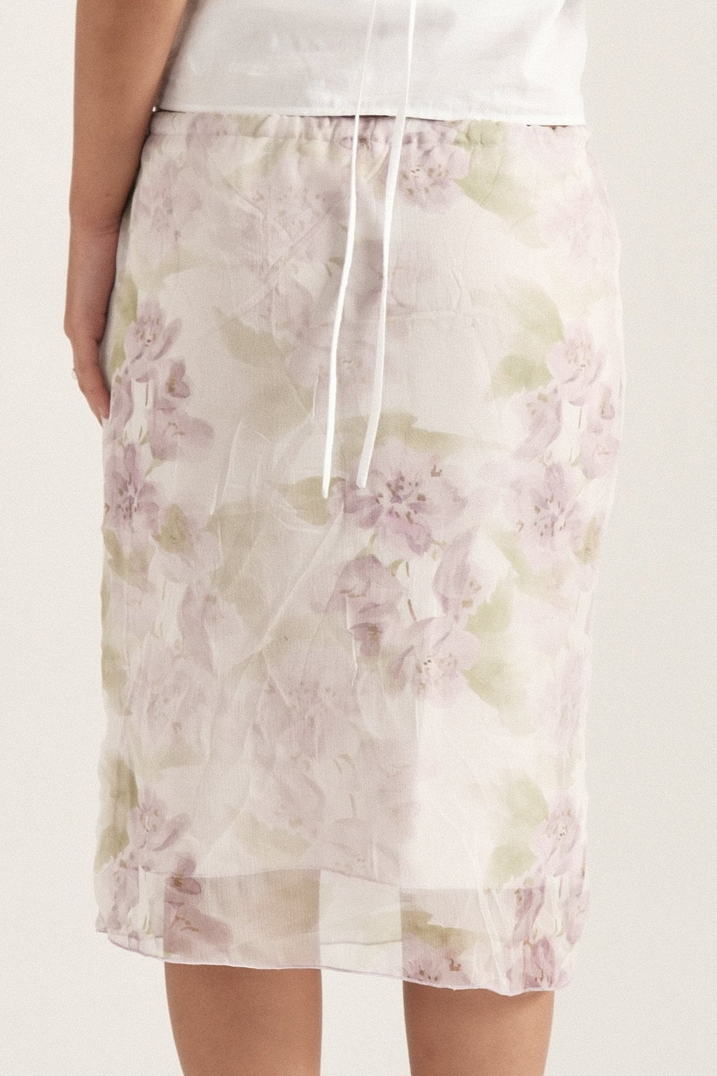 Lilac Midi Spring Skirt