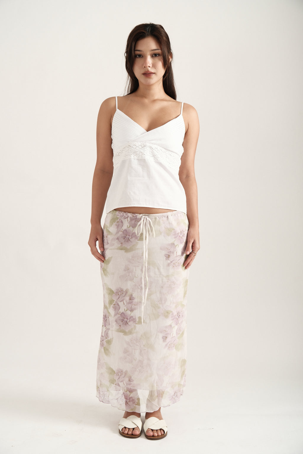 Lilac Maxi Spring Skirt