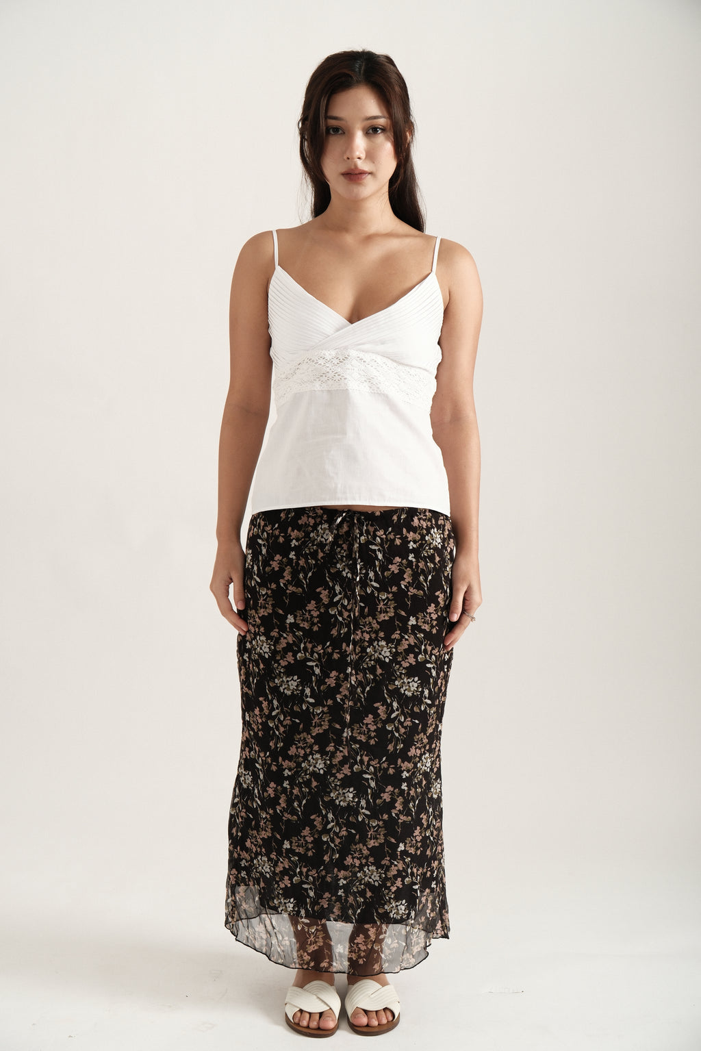 Black Maxi Spring Skirt