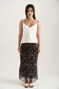 Black Maxi Spring Skirt