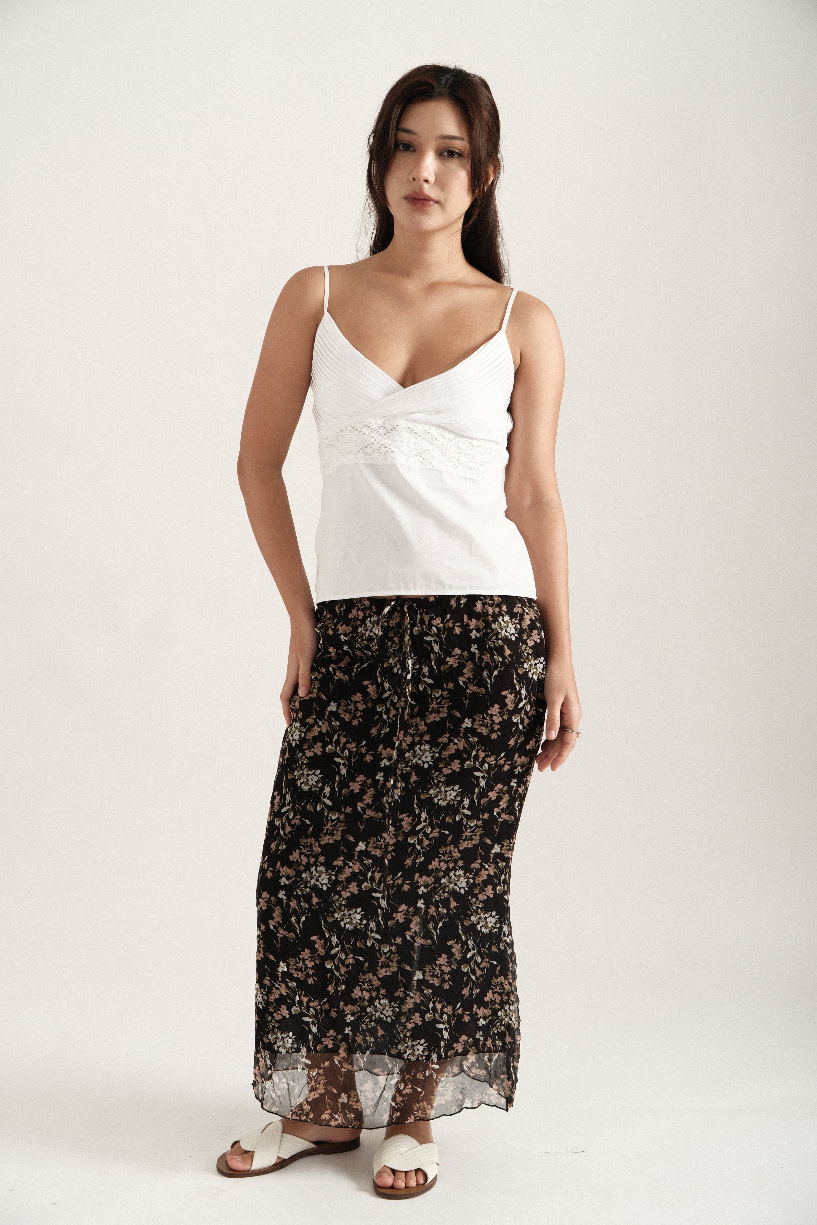 Black Maxi Spring Skirt