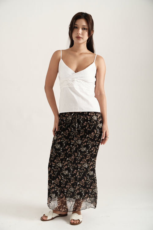 Black Maxi Spring Skirt