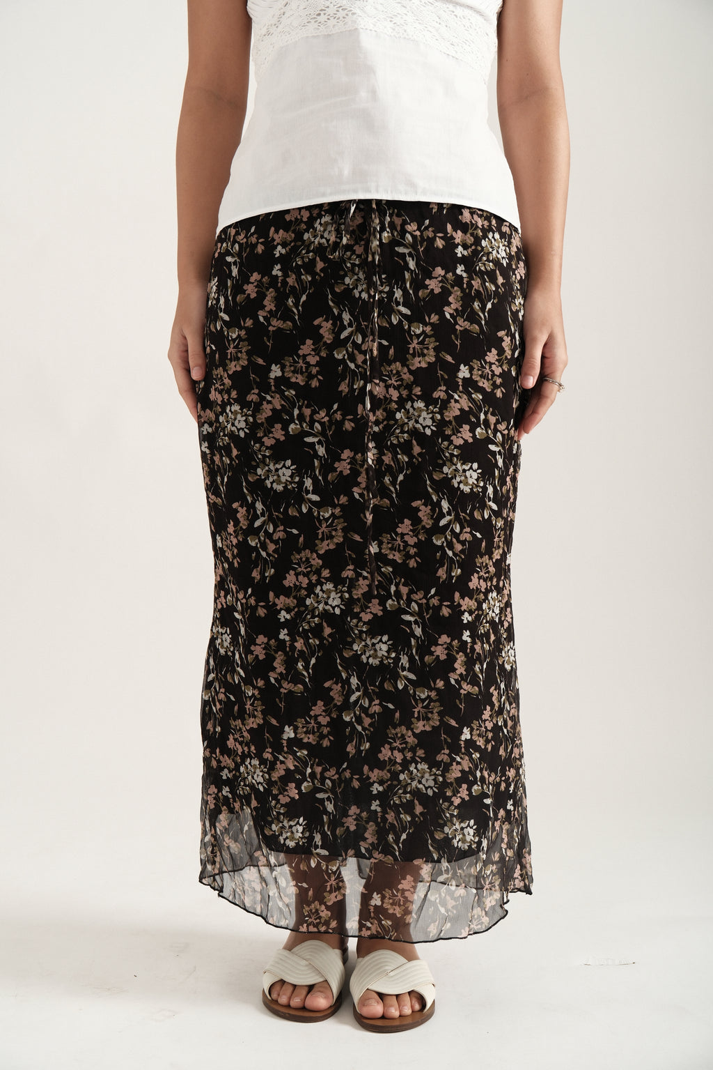 Black Maxi Spring Skirt