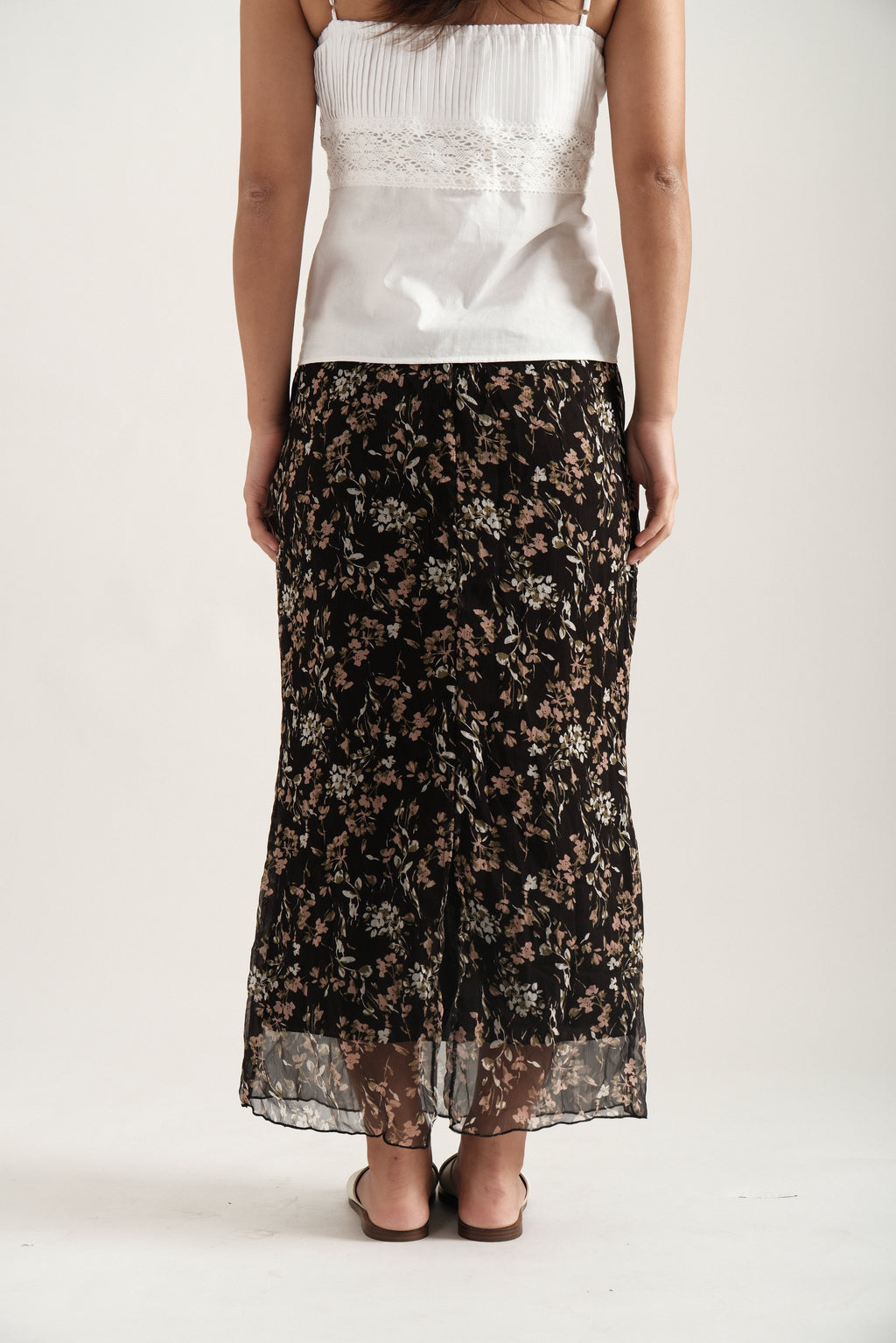 Black Maxi Spring Skirt