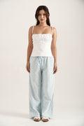 Baby Blue Eyelet Pants