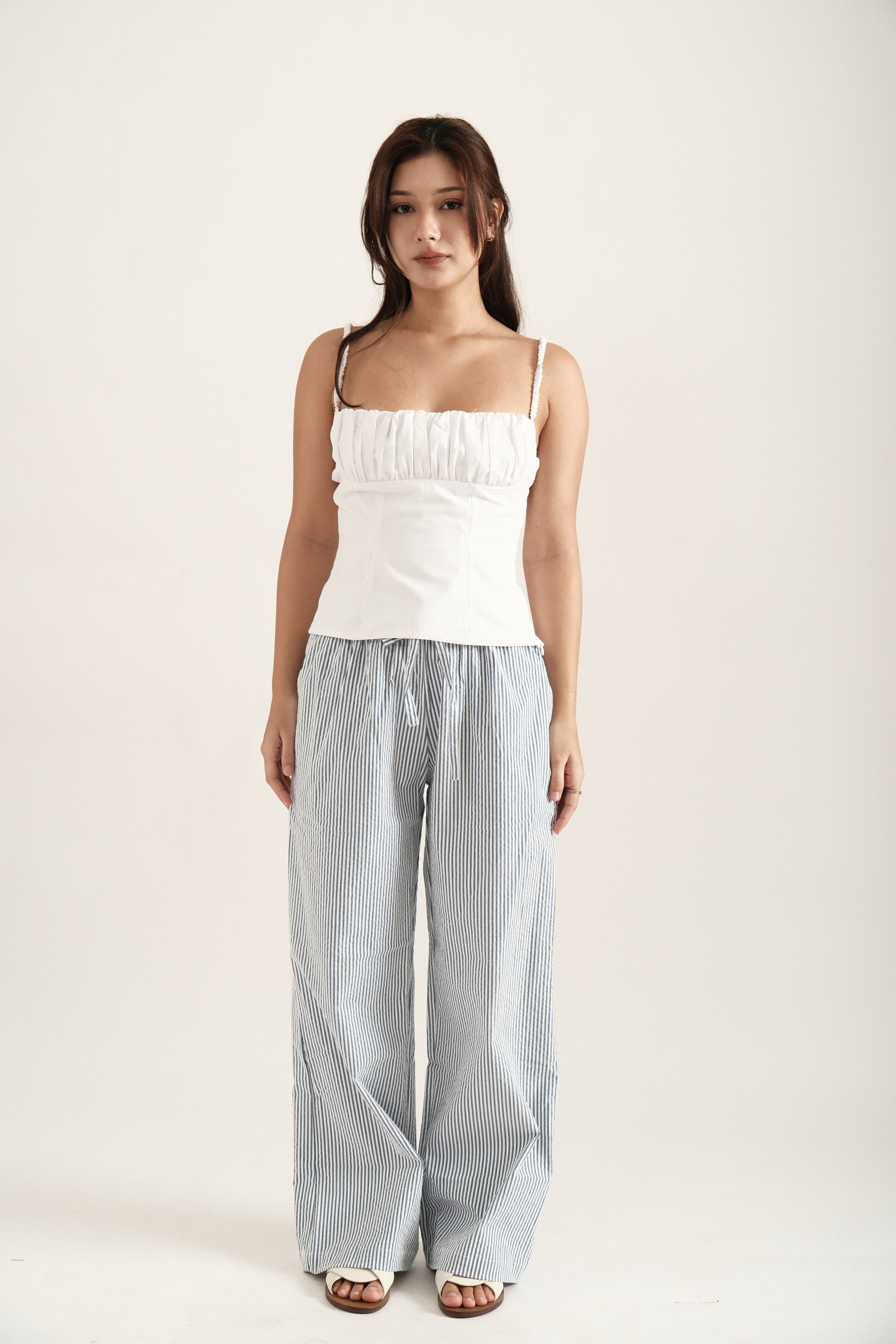 Blue Striped Pants