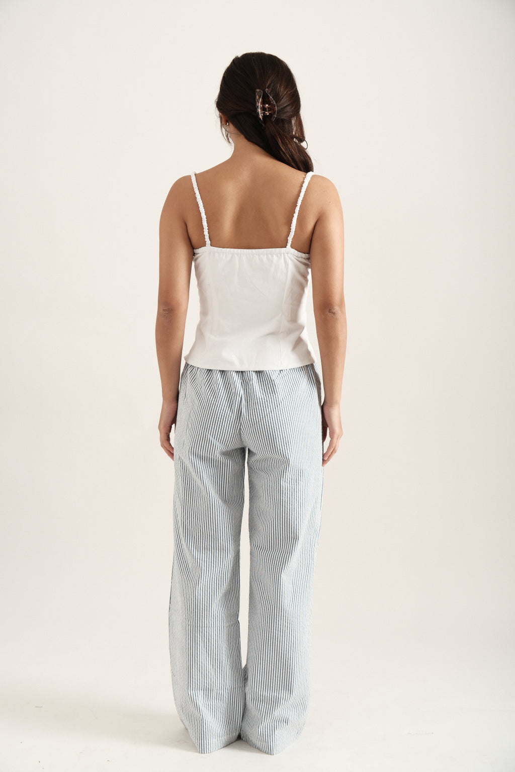 Blue Striped Pants