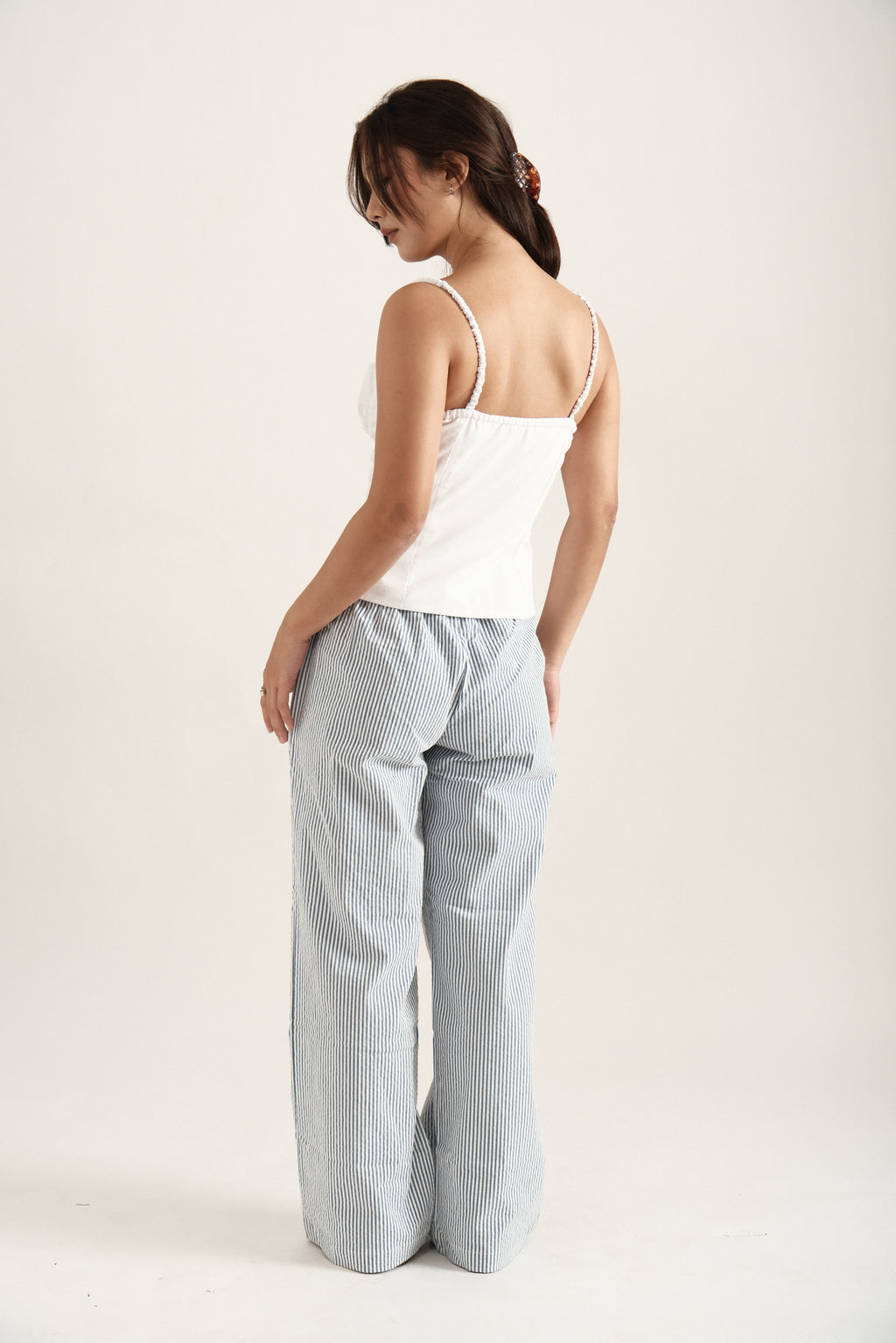 Blue Striped Pants