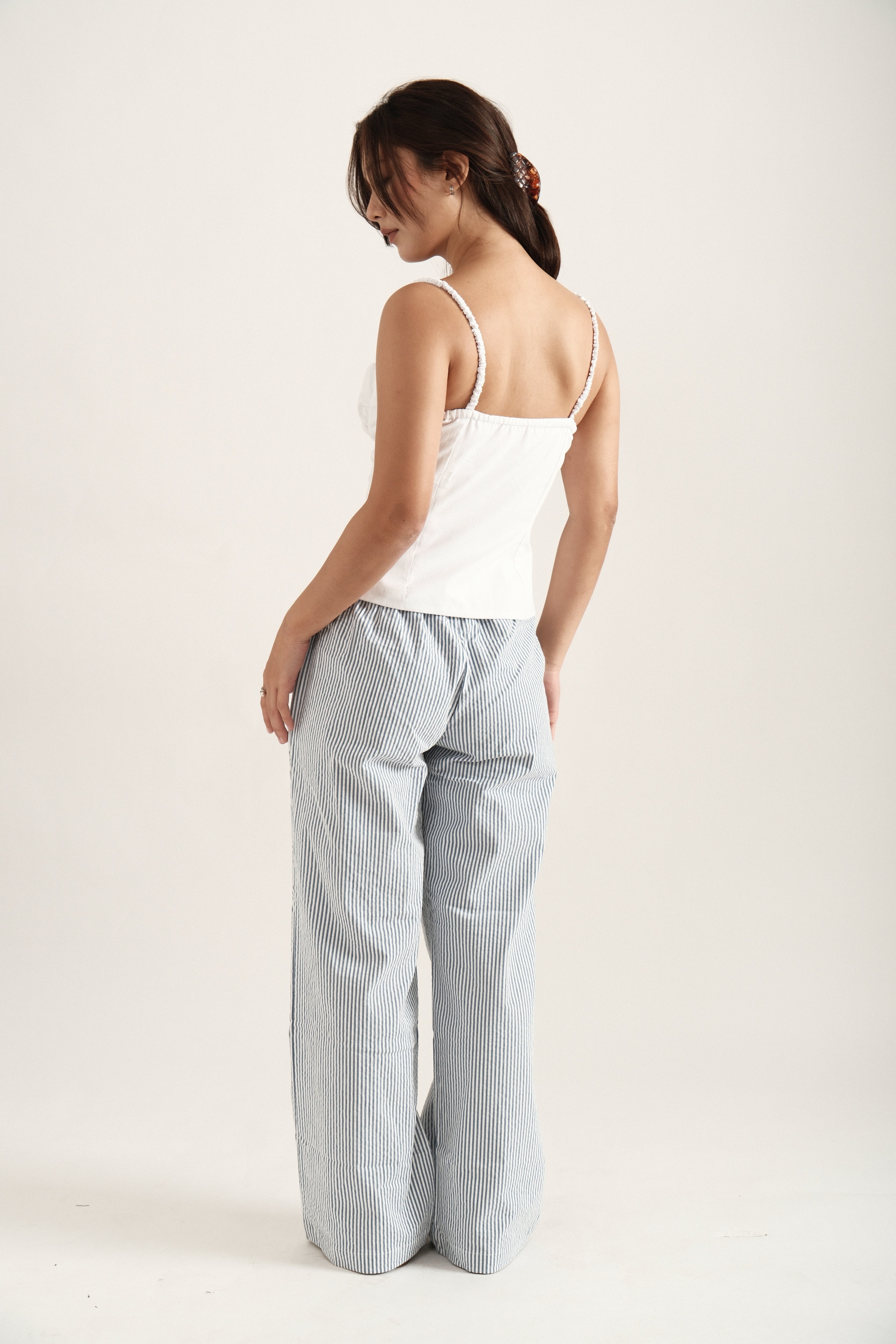 Blue Striped Pants