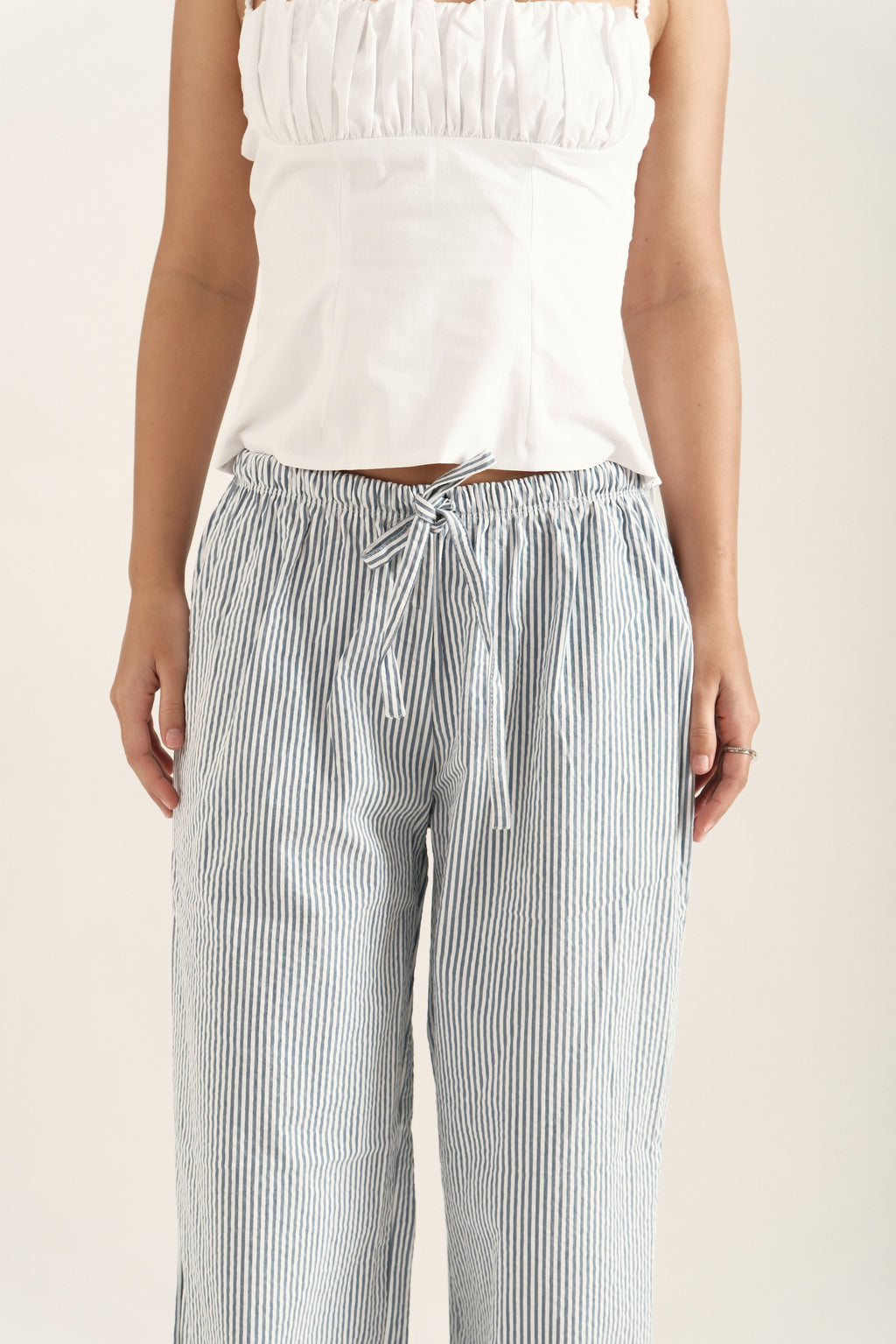 Blue Striped Pants