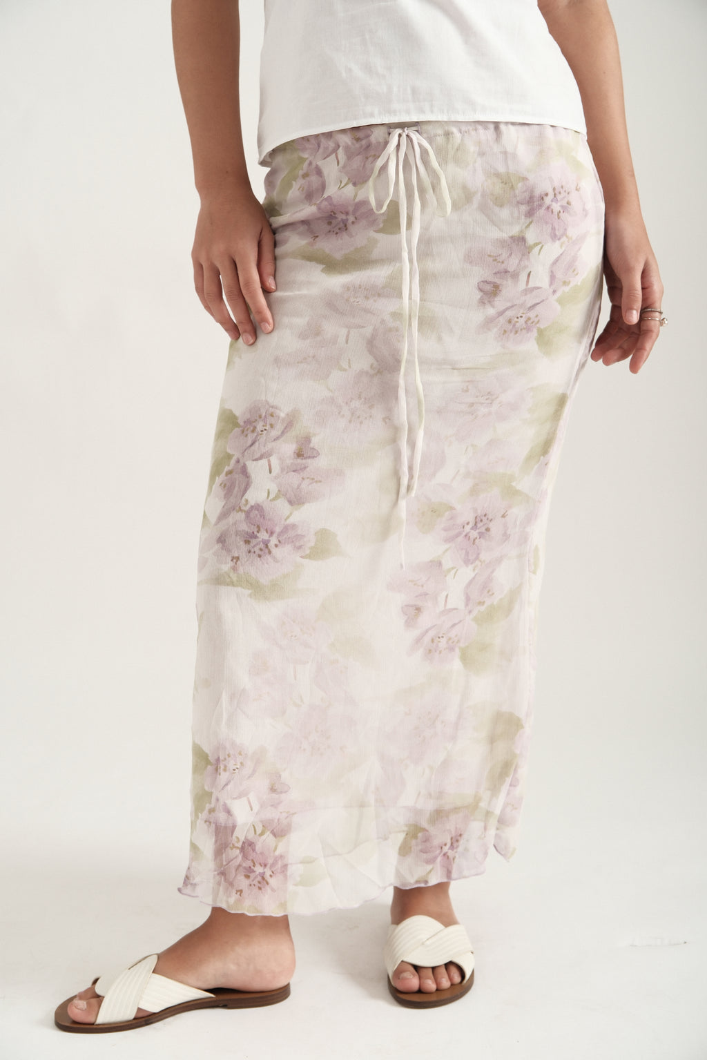 Lilac Maxi Spring Skirt