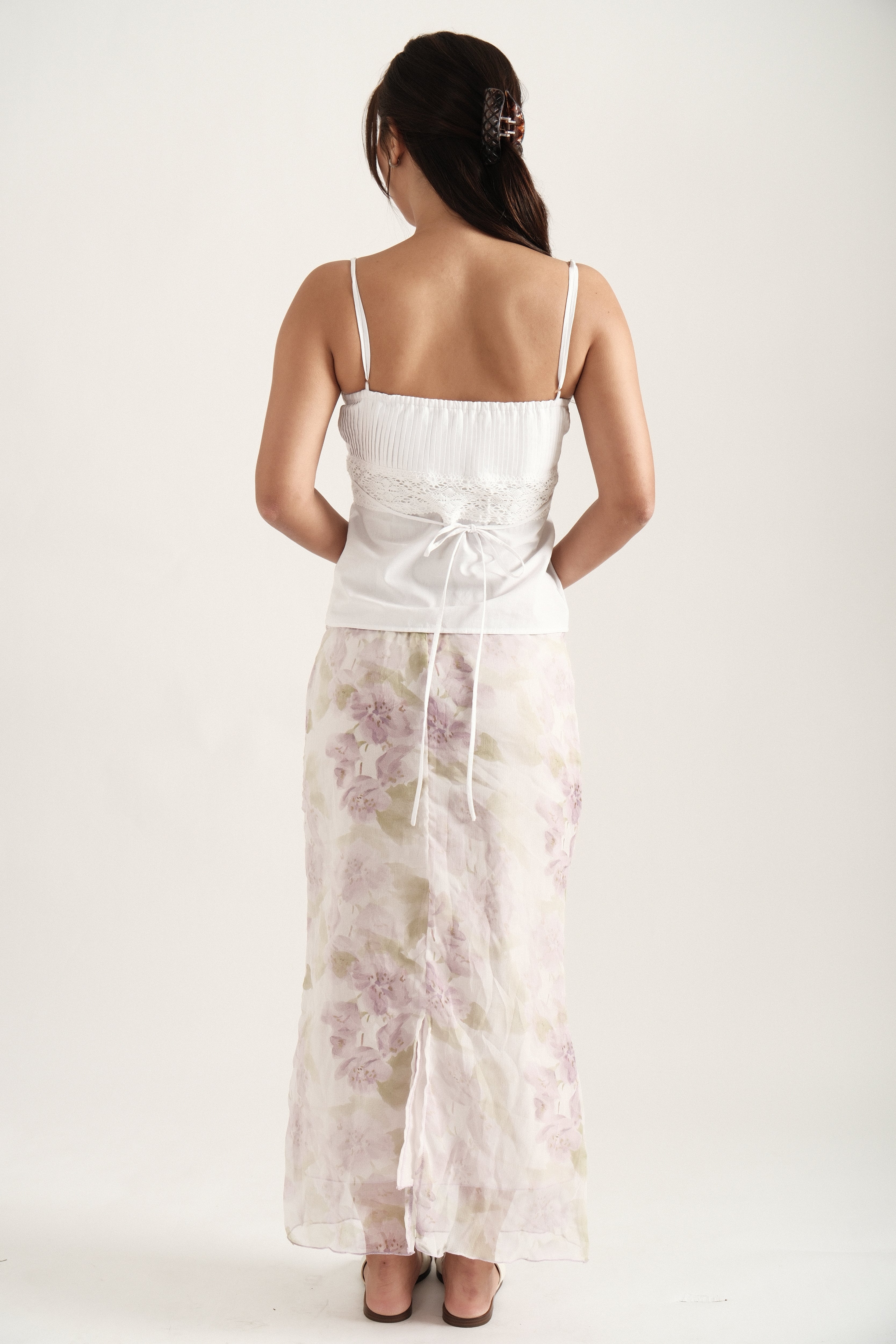 Lilac Maxi Spring Skirt