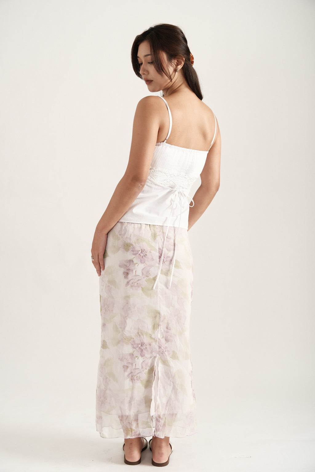 Lilac Maxi Spring Skirt