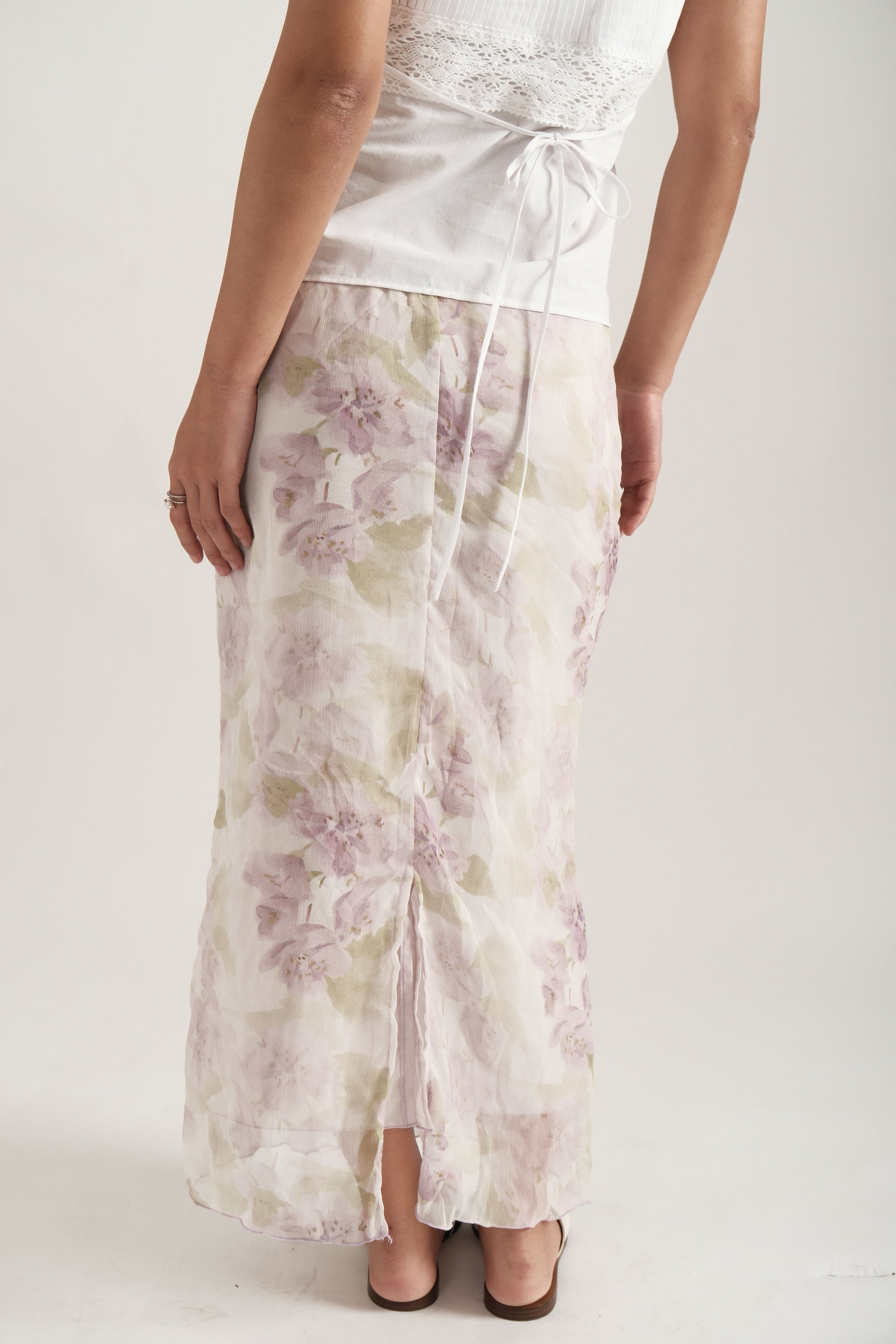 Lilac Maxi Spring Skirt