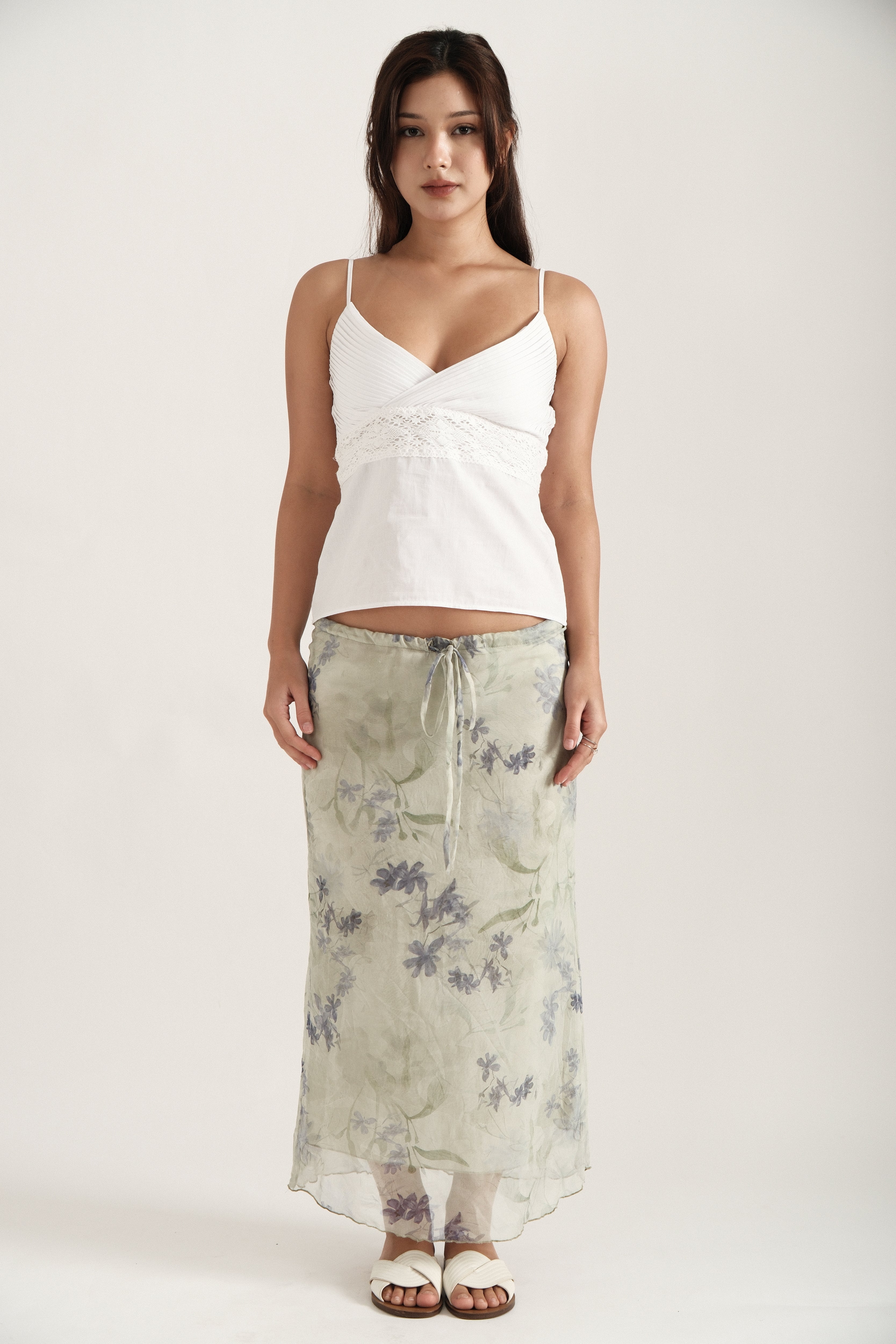 Sage Maxi Spring Skirt