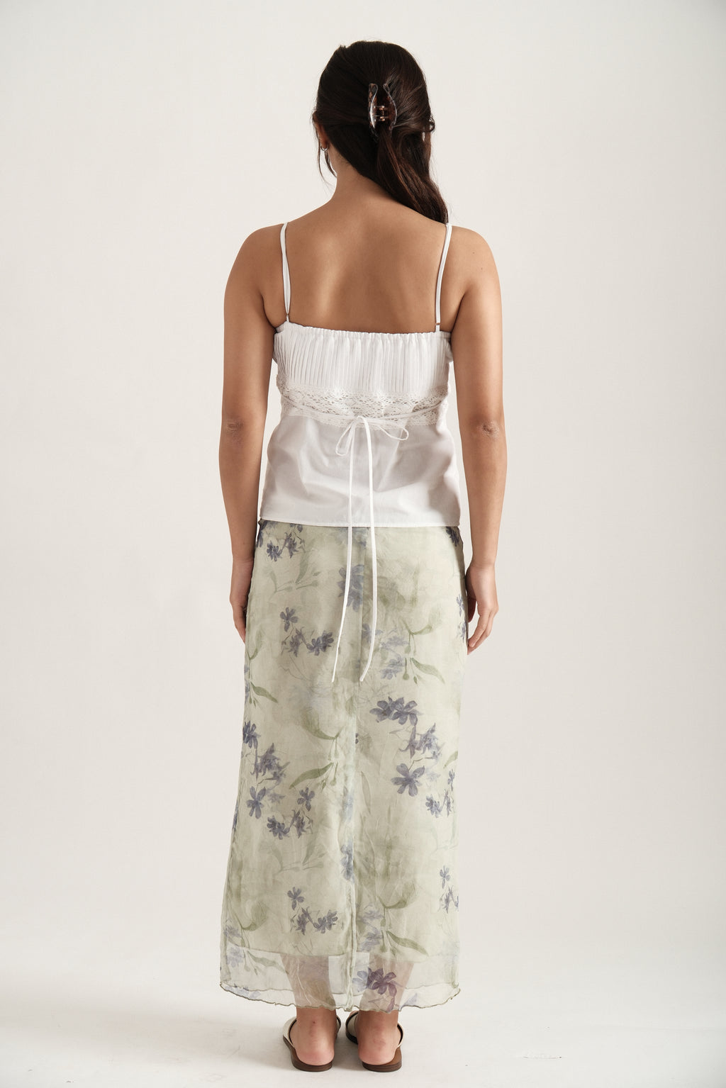 Sage Maxi Spring Skirt