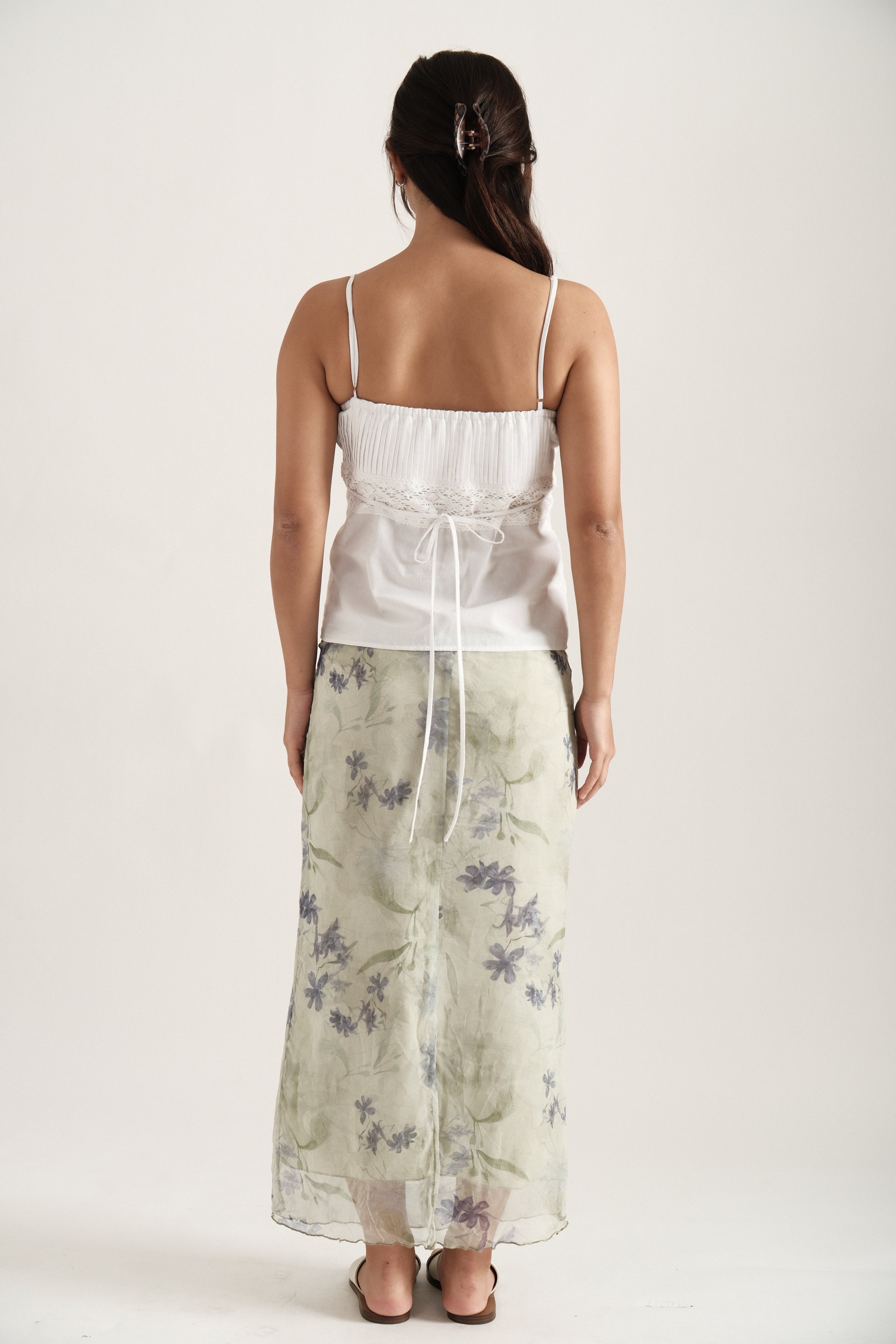 Sage Maxi Spring Skirt