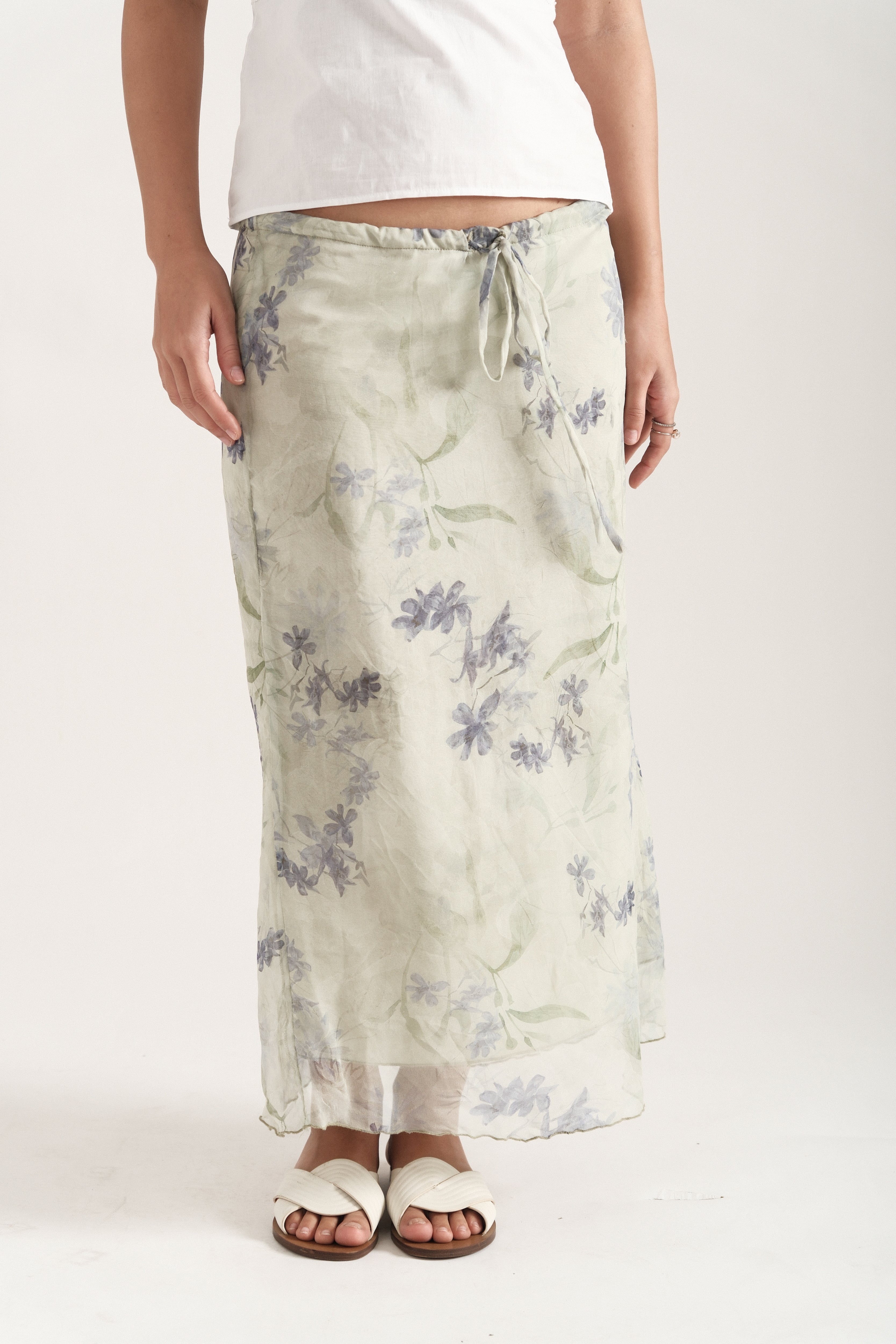 Sage Maxi Spring Skirt