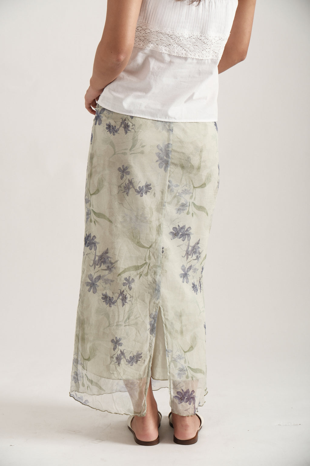 Sage Maxi Spring Skirt