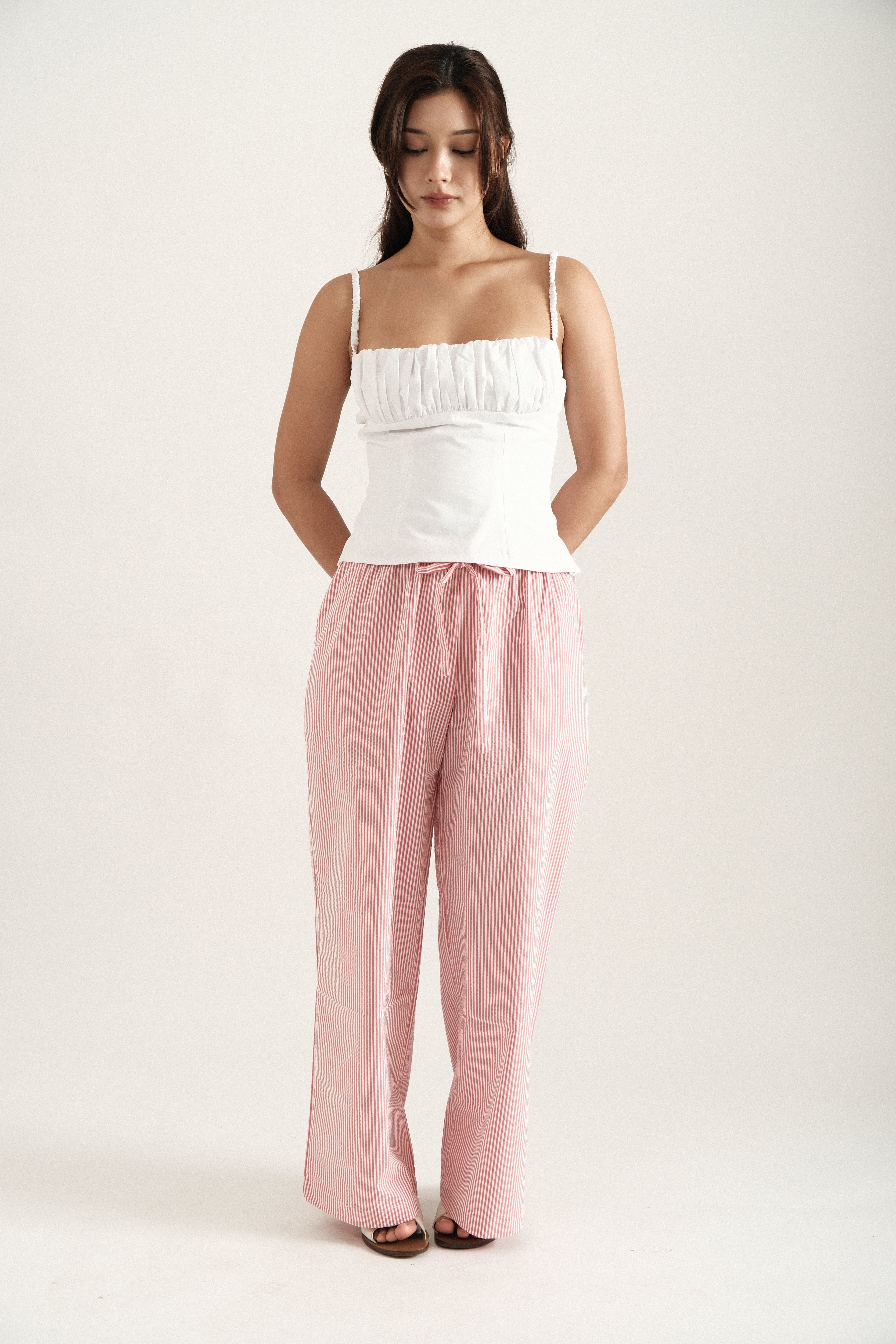 Red Striped Pants