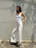 White Iris Pants