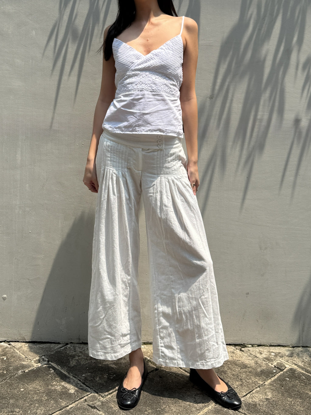 White Iris Pants