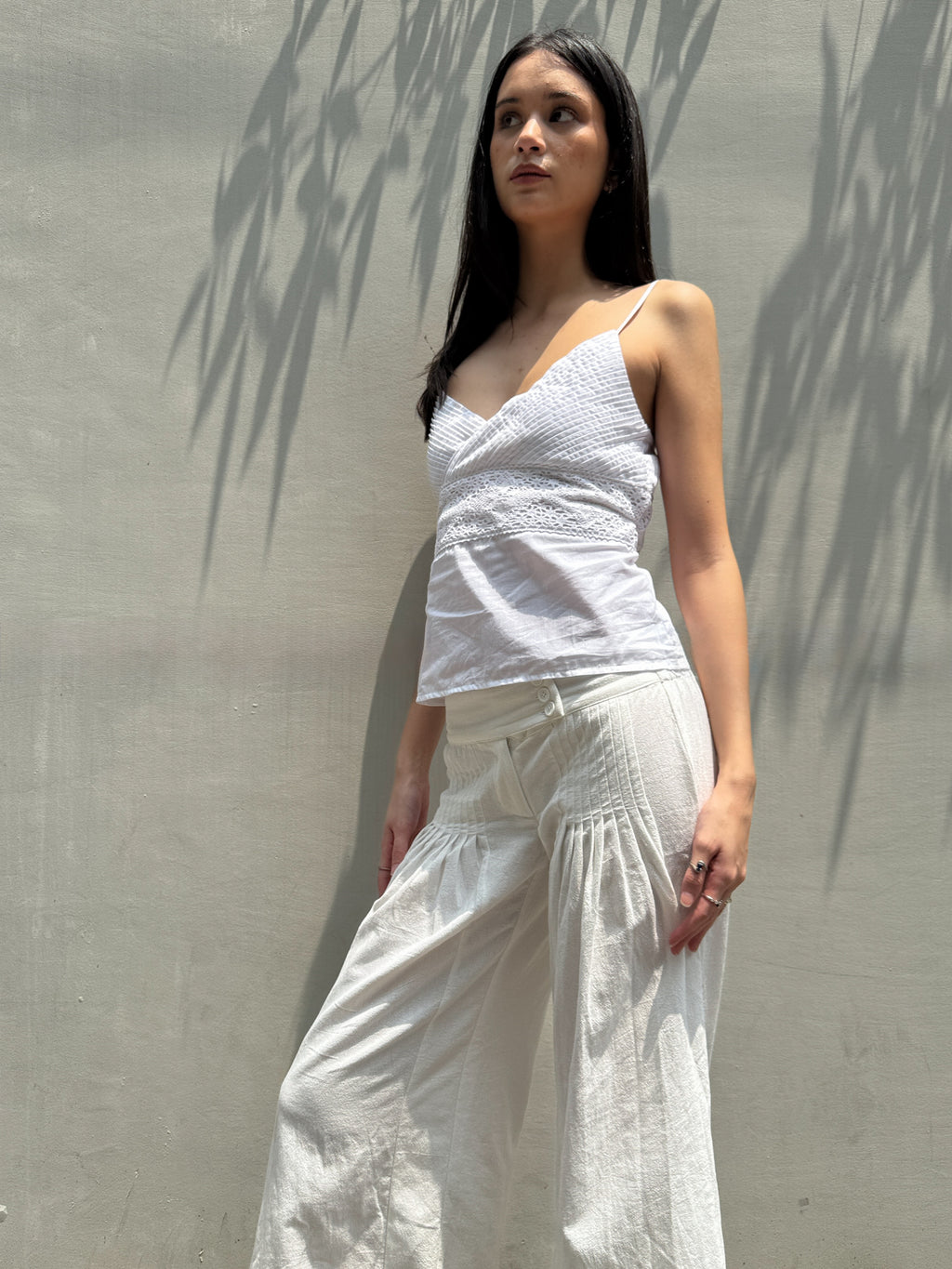 White Iris Pants