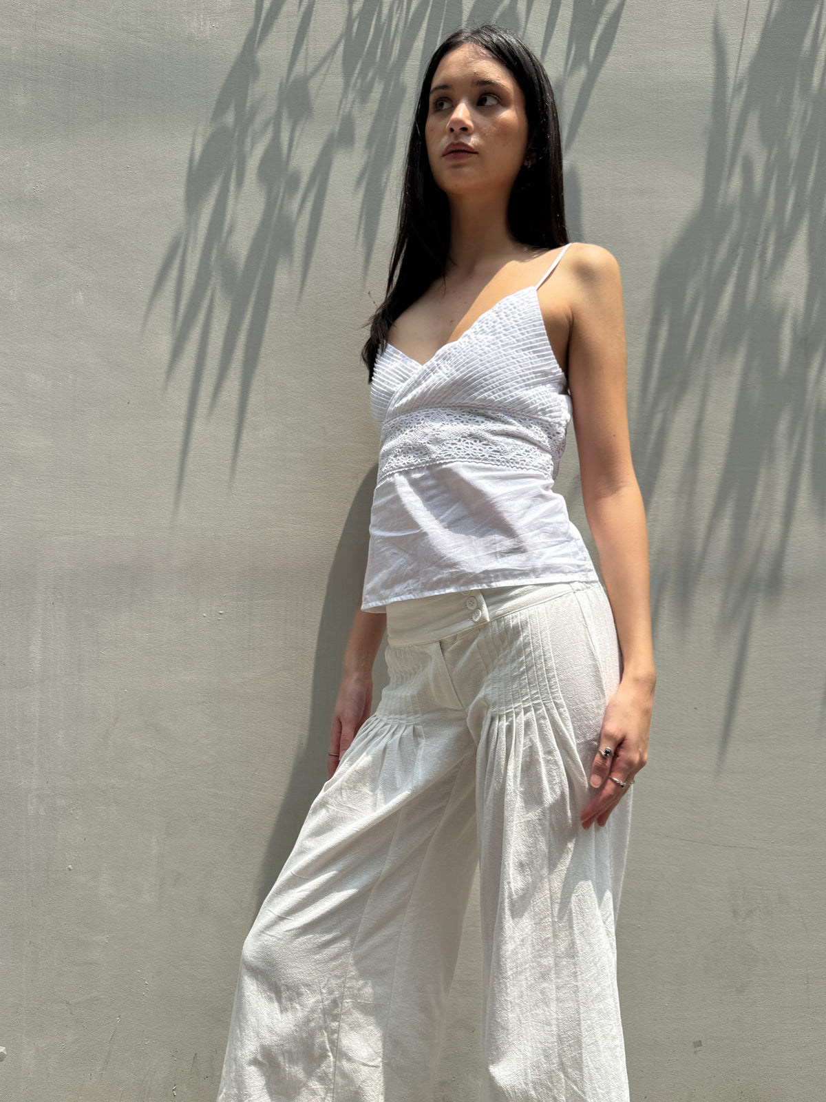 White Iris Pants
