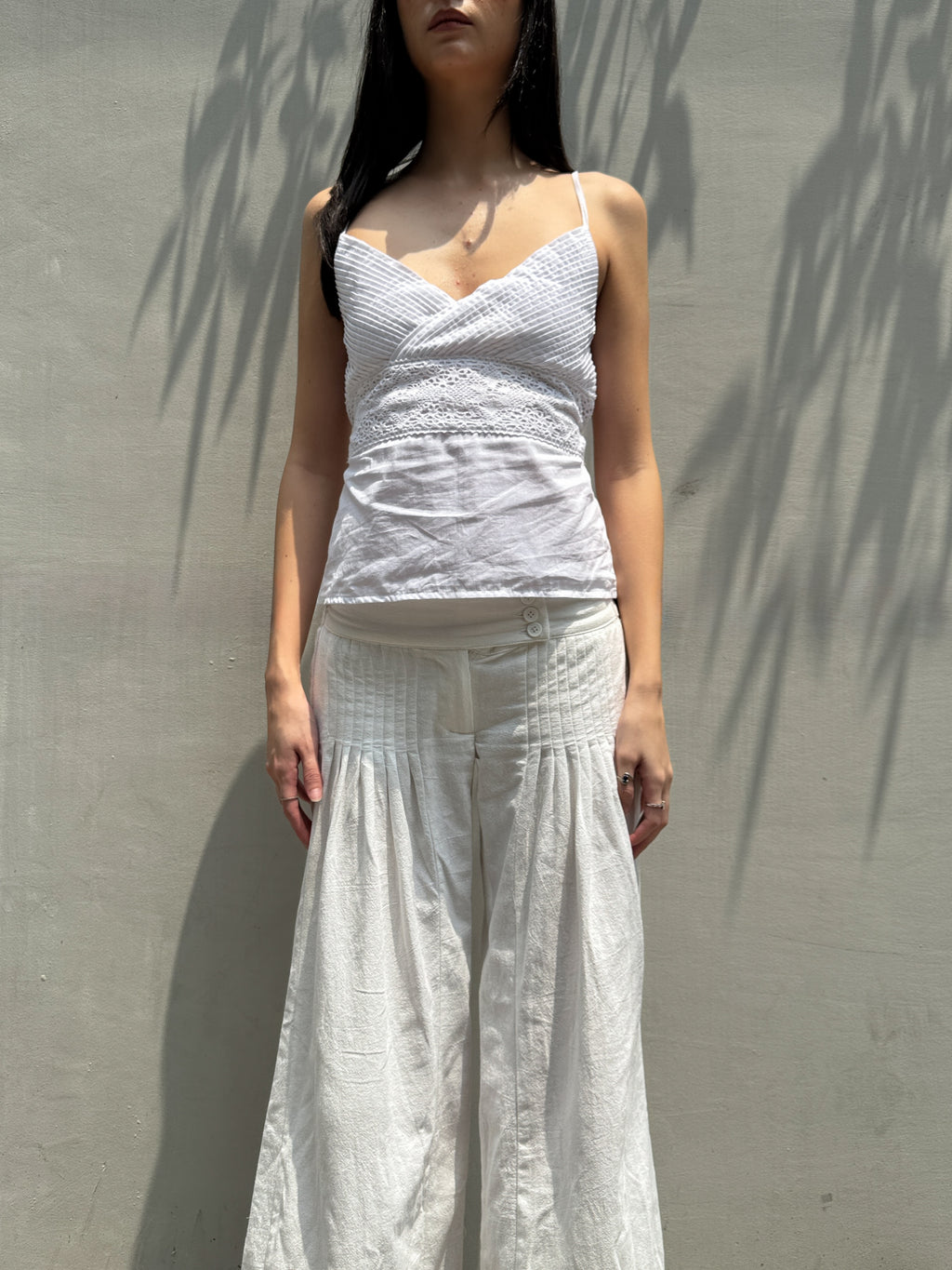 White Iris Pants