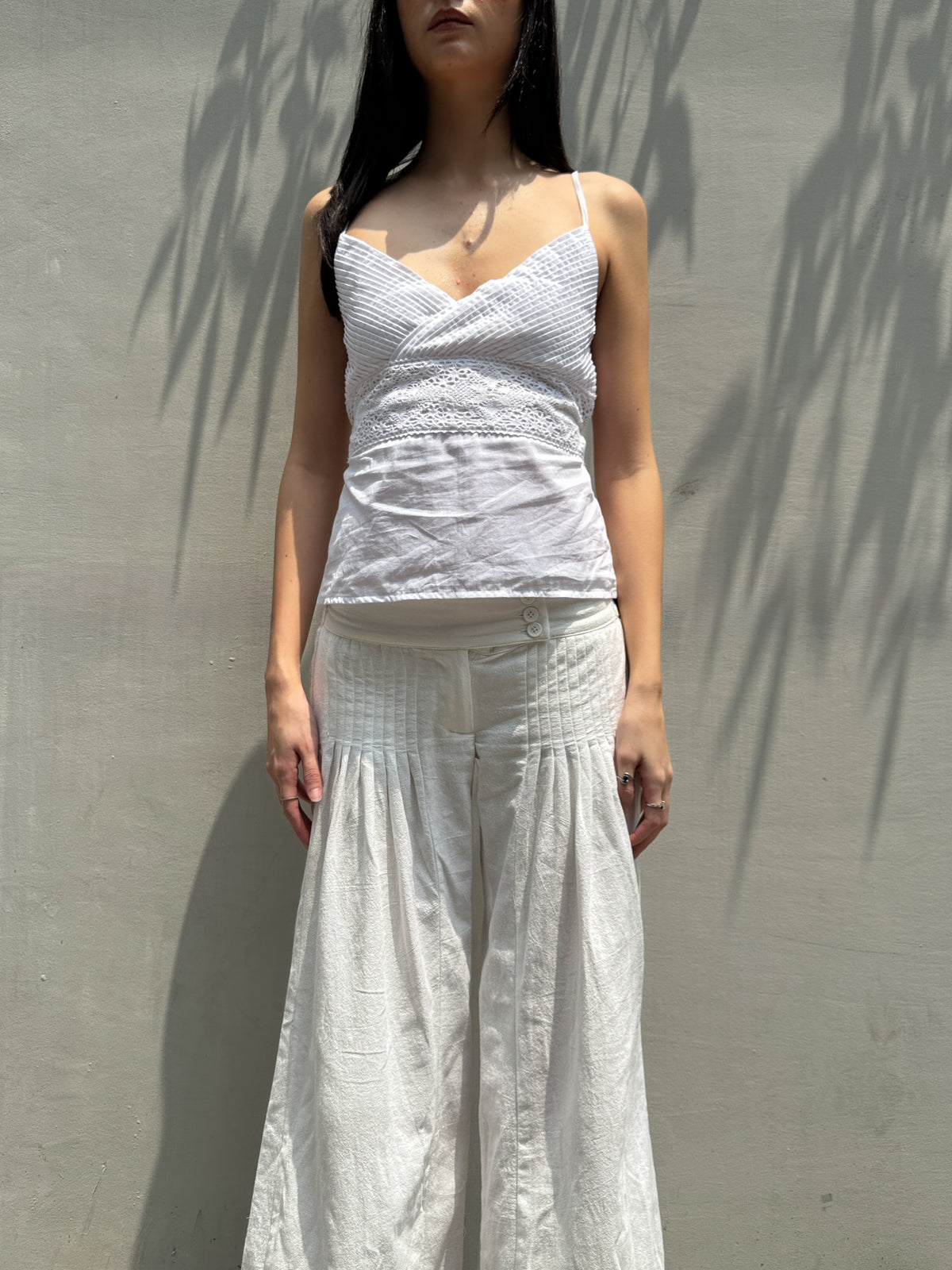 White Iris Pants