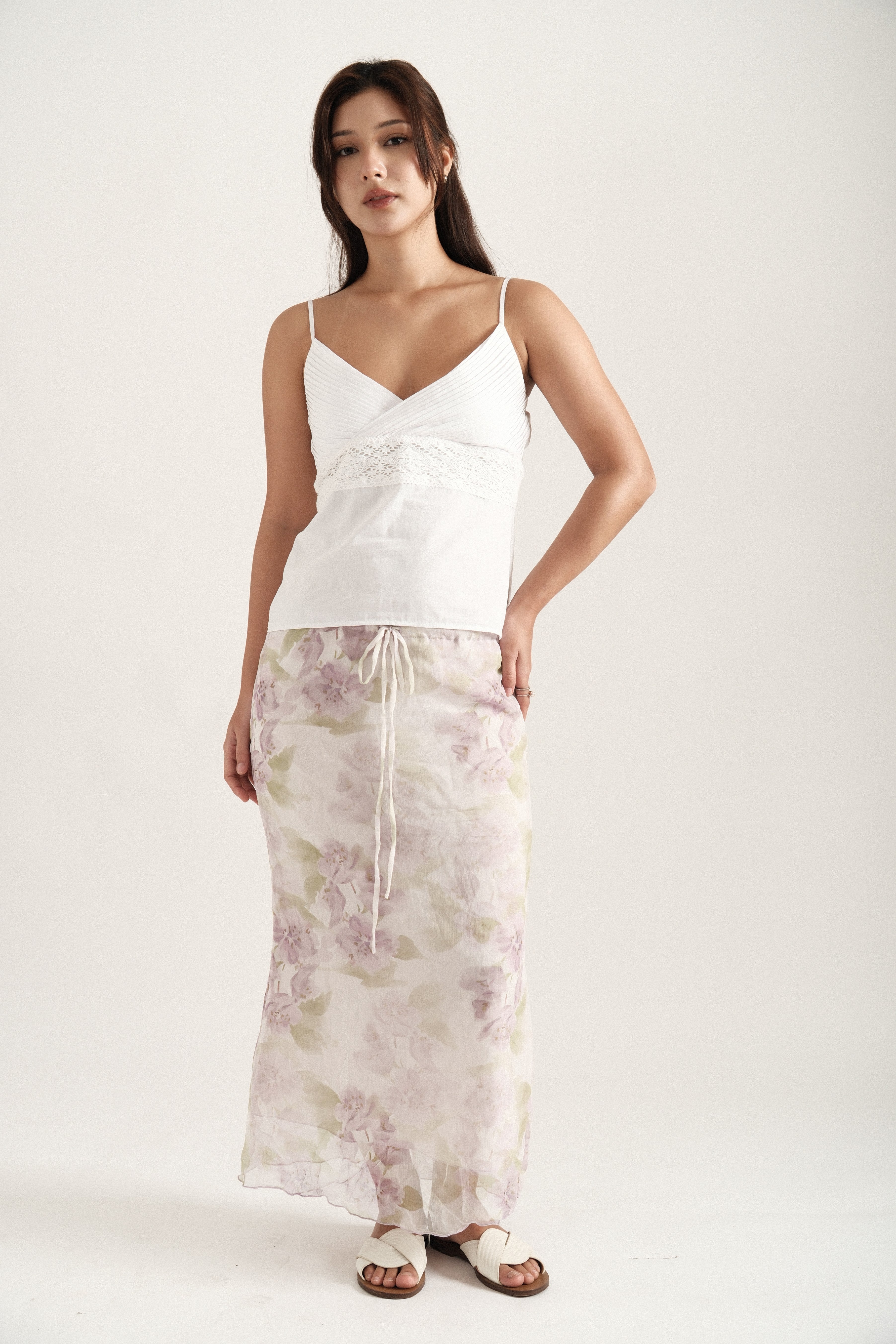 Lilac Maxi Spring Skirt